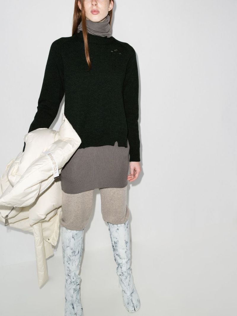 Distressed Wool Sweater