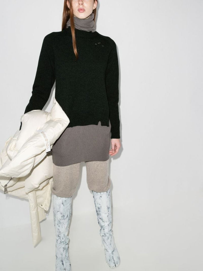 Distressed Wool Sweater
