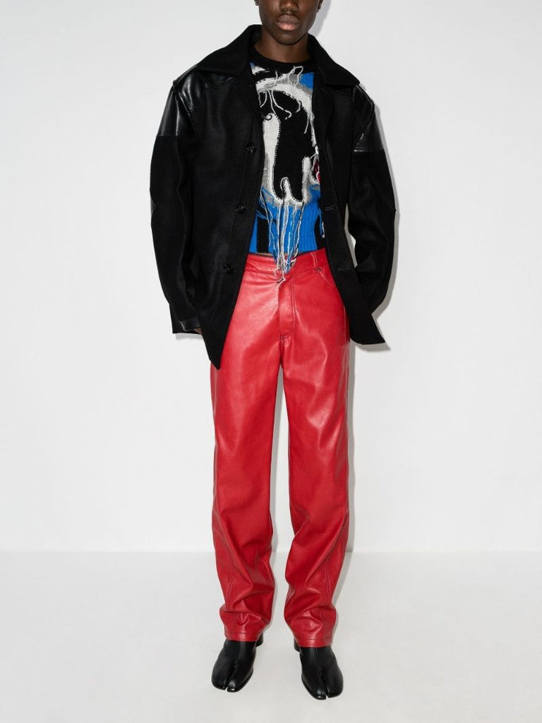 Back Patch Wool Jacket