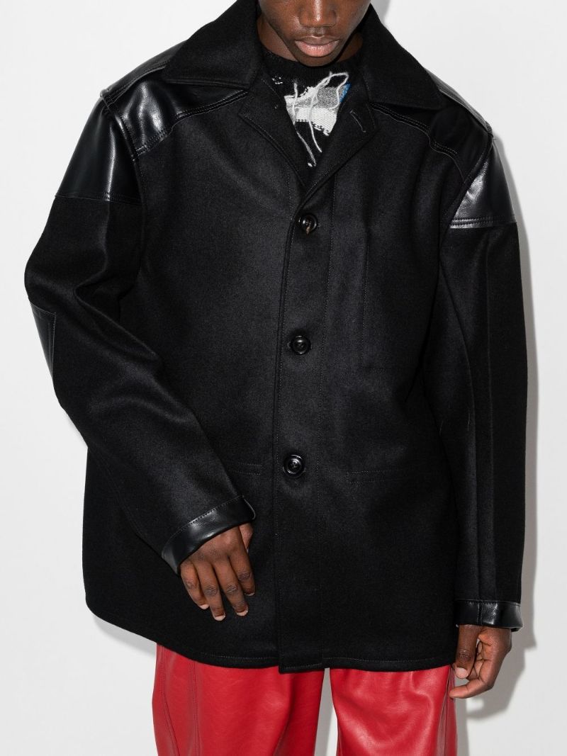 Back Patch Wool Jacket