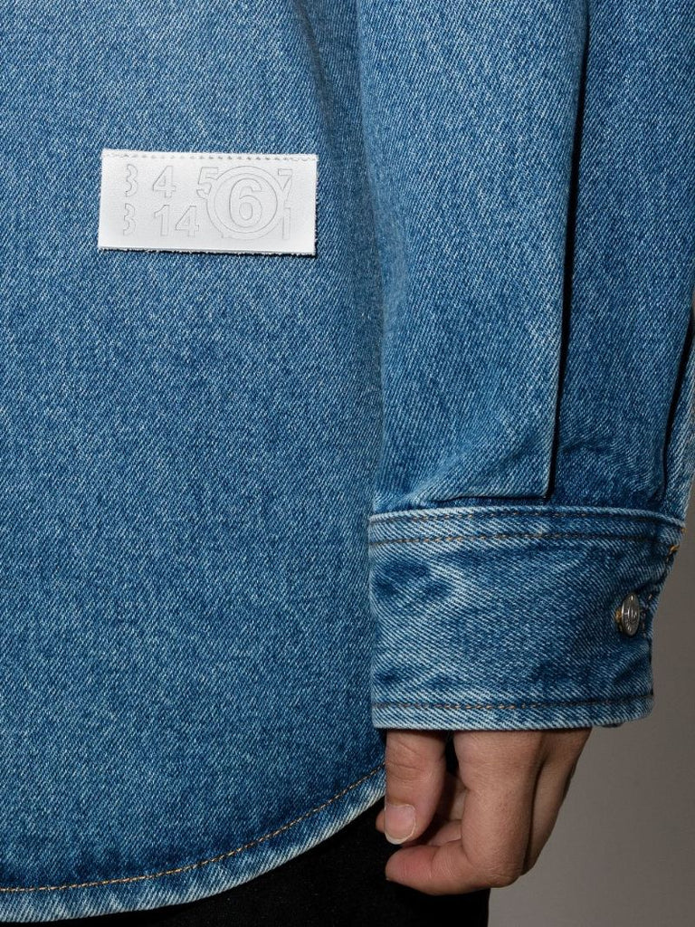 Denim Logo Patch Shirt