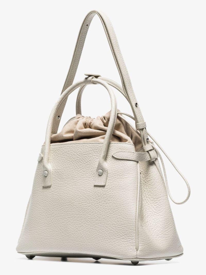Neutral 5ac Medium Leather Tote Bag