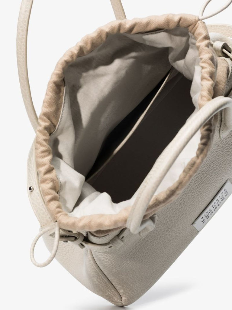 Neutral 5ac Medium Leather Tote Bag