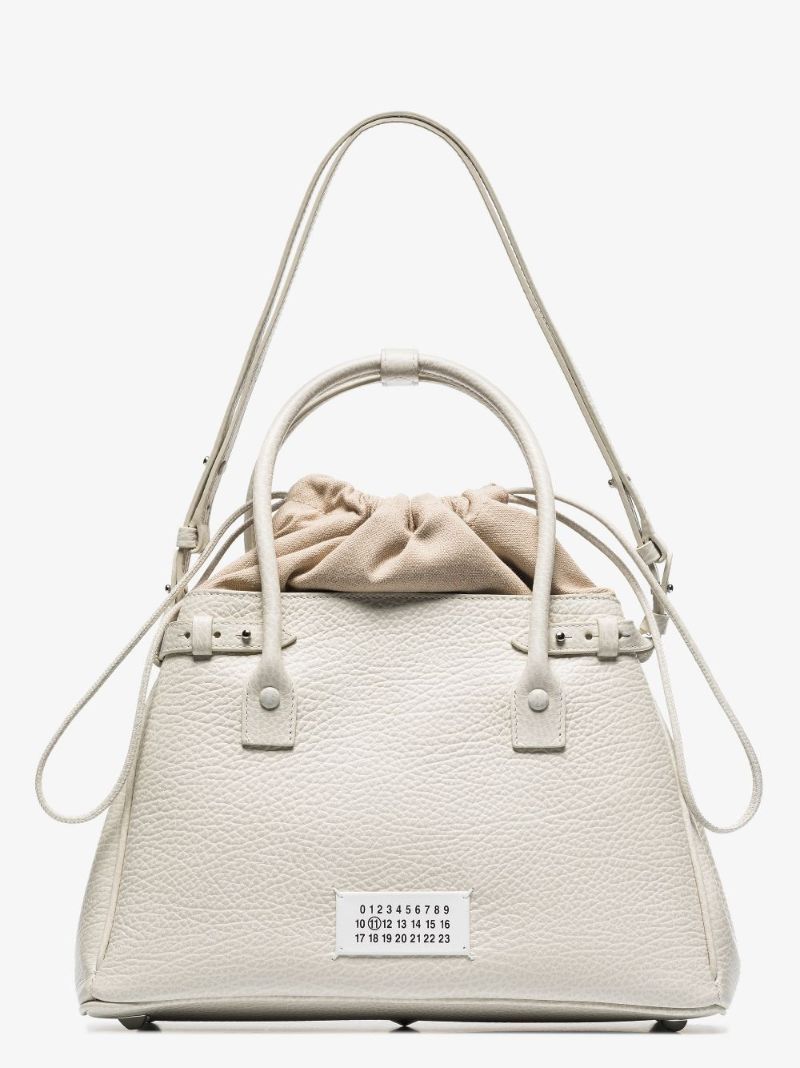 Neutral 5ac Medium Leather Tote Bag