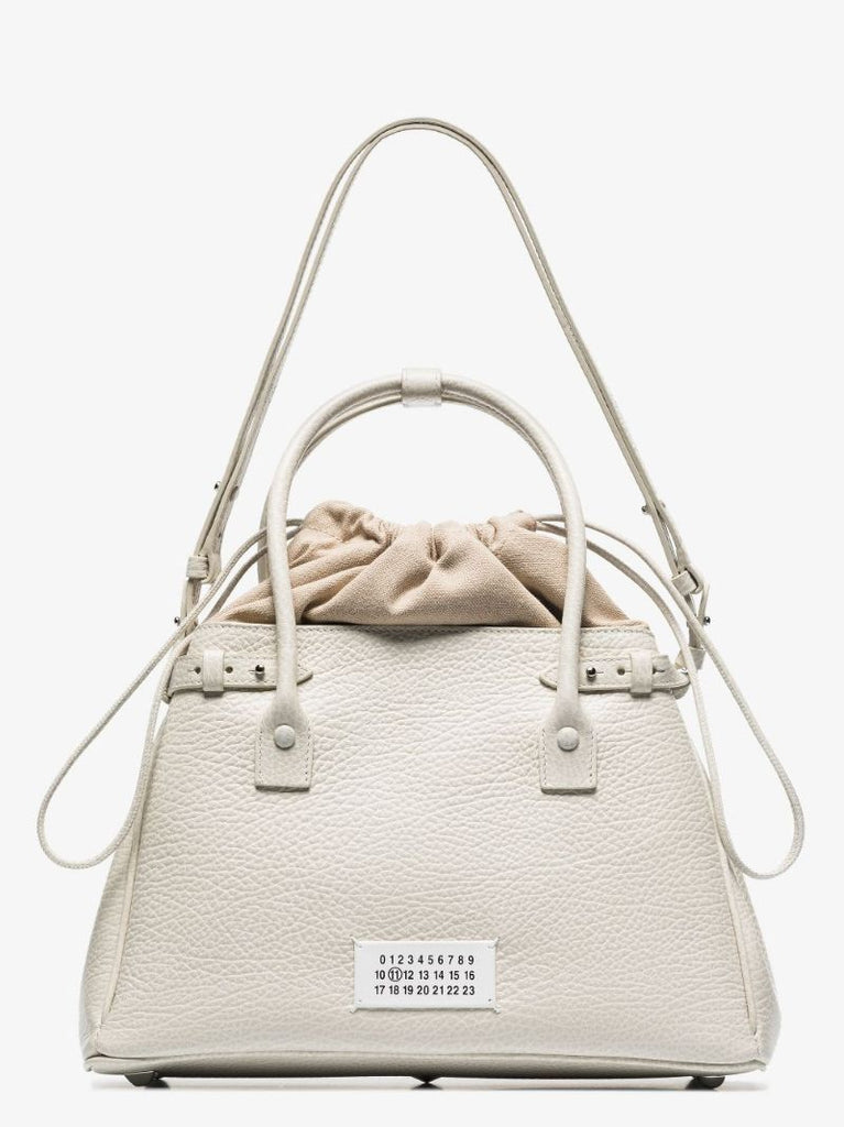 Neutral 5ac Medium Leather Tote Bag