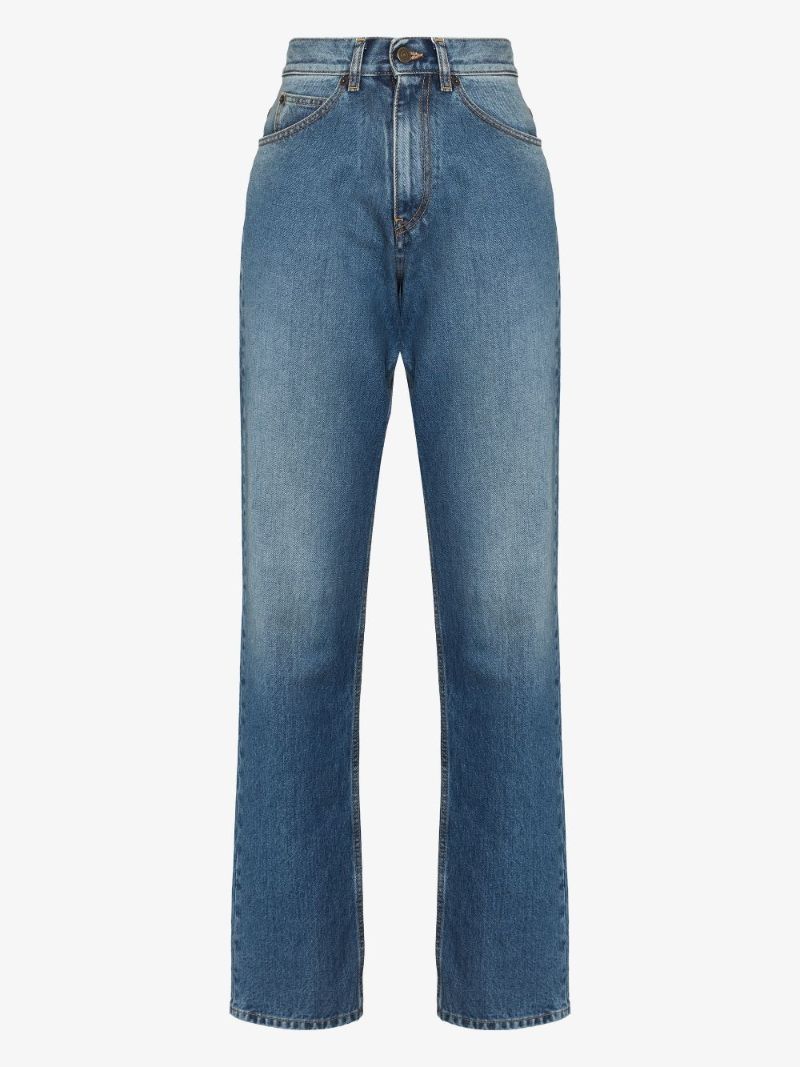 High Waist Straight Leg Jeans