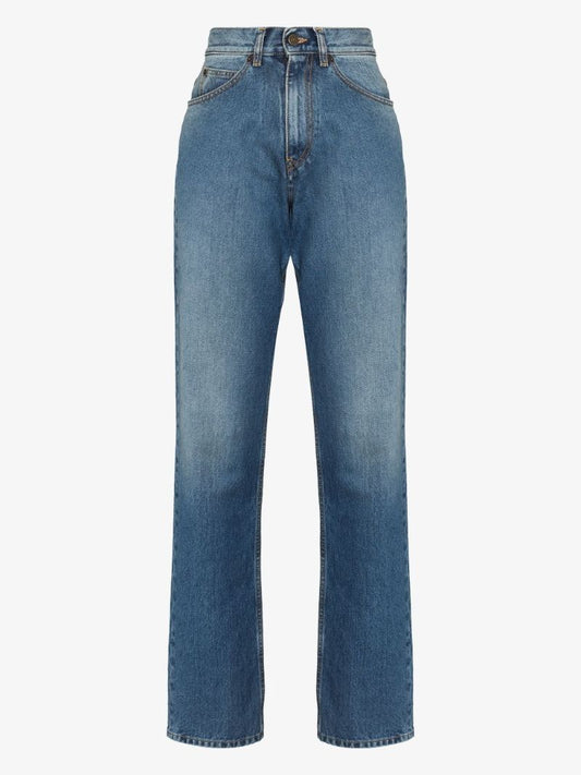 High Waist Straight Leg Jeans