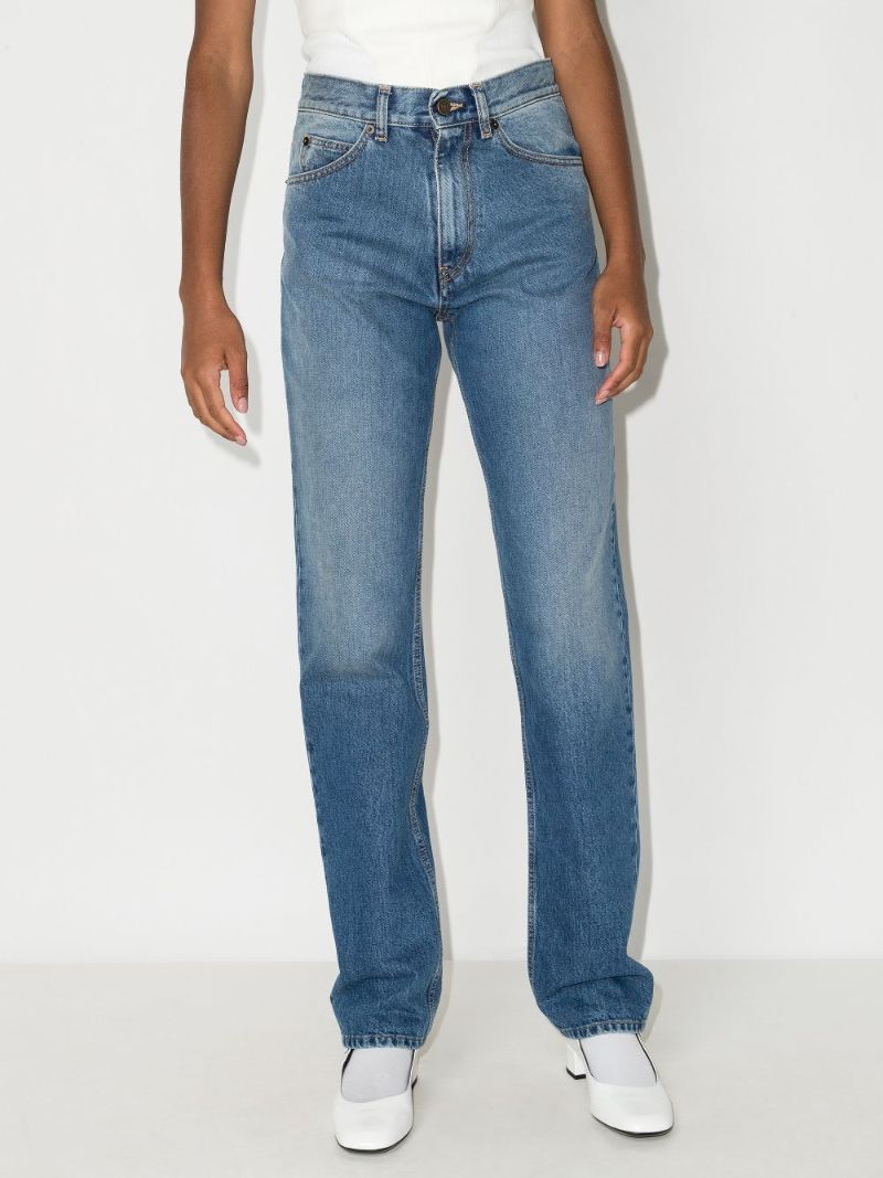 High Waist Straight Leg Jeans