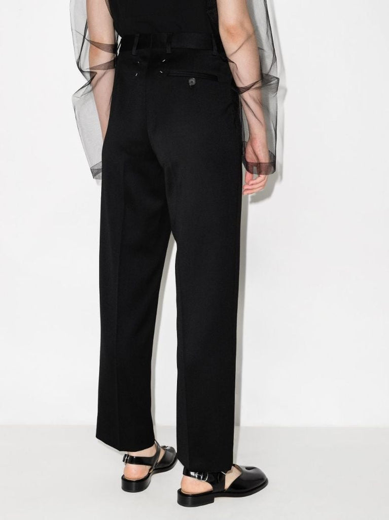 Cropped Wool Trousers