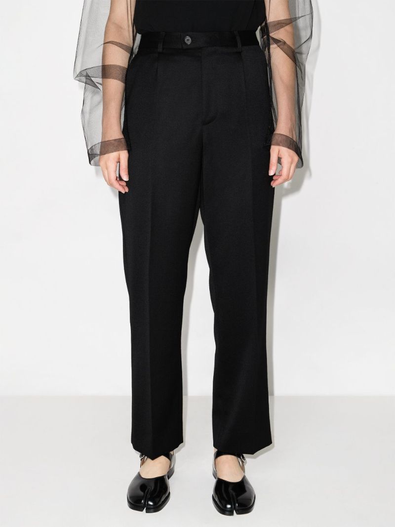 Cropped Wool Trousers