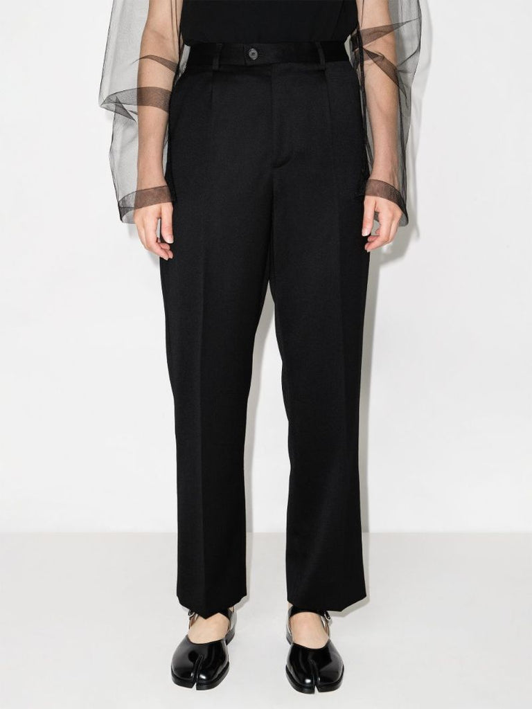 Cropped Wool Trousers