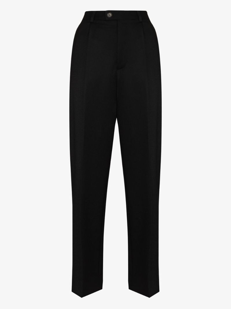 Cropped Wool Trousers