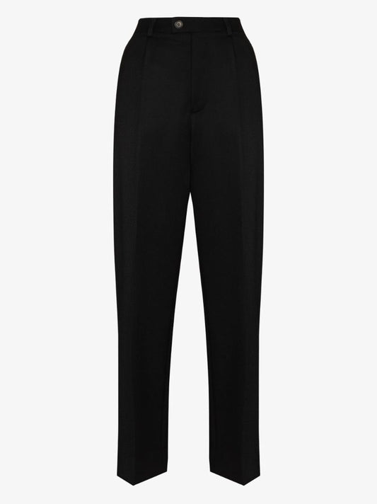 Cropped Wool Trousers