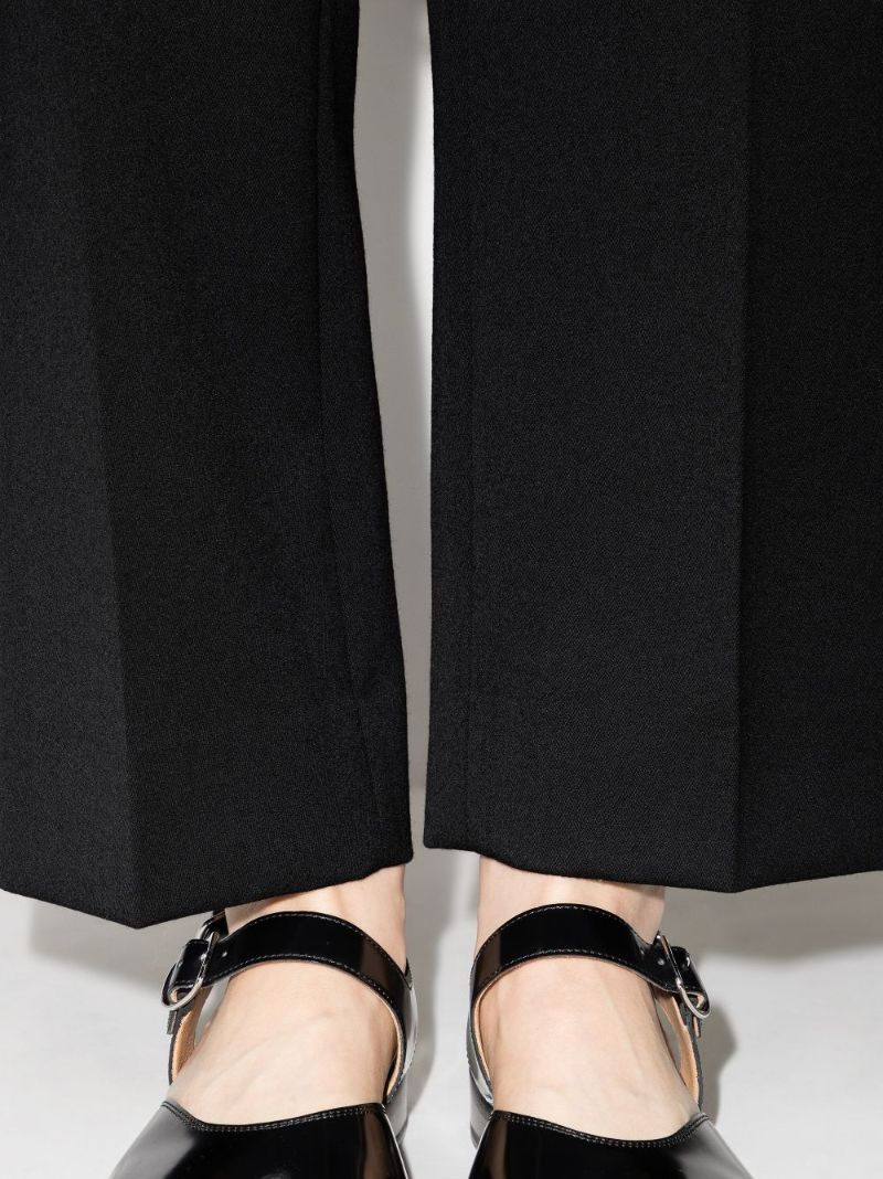 Cropped Wool Trousers