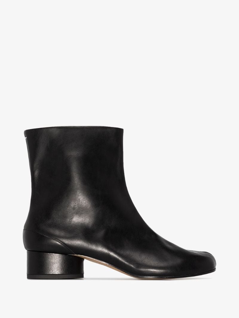 Black Tabi 30 Leather Ankle Boots