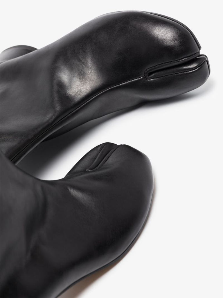 Black Tabi 30 Leather Ankle Boots