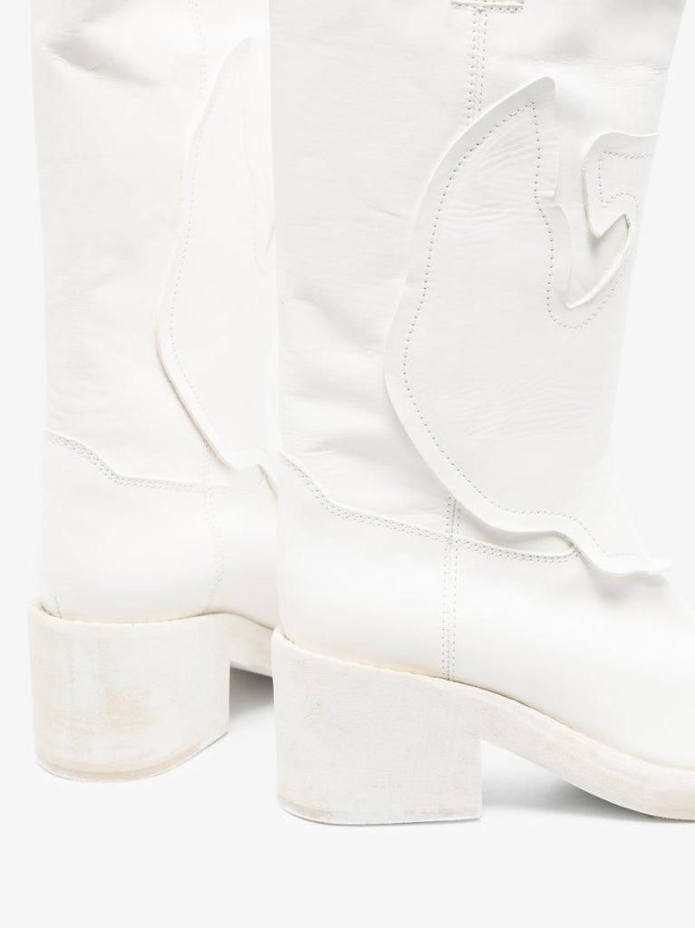 Round-toe Calf-length Boots