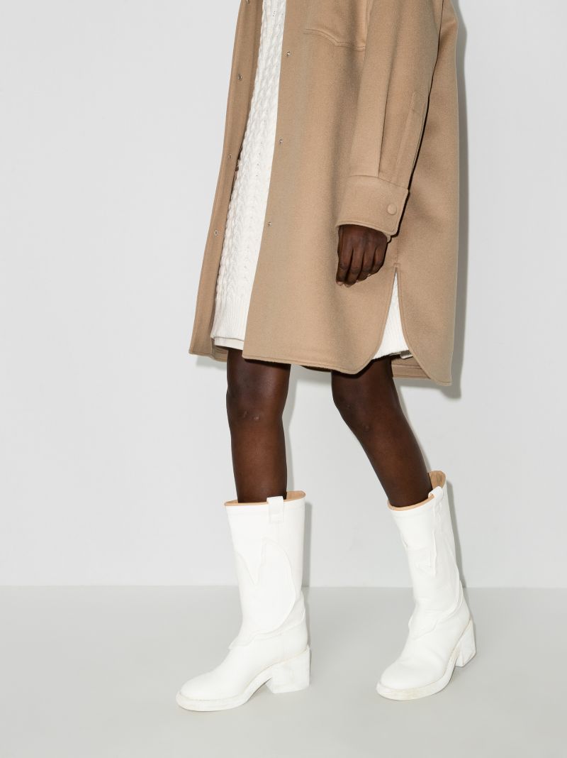 Round-toe Calf-length Boots