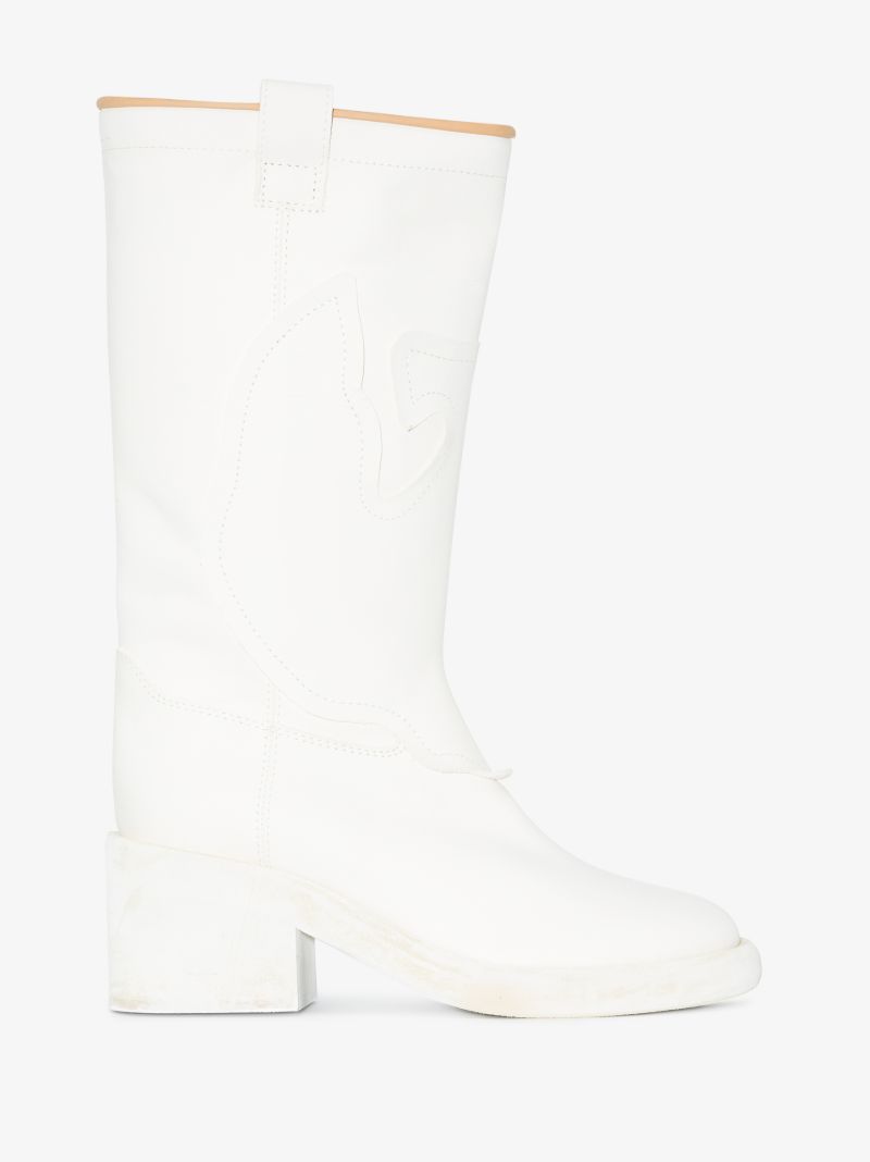 Round-toe Calf-length Boots