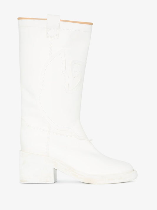 Round-toe Calf-length Boots