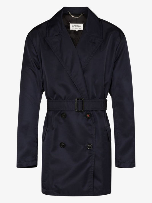 Belted Double-breasted Trench Coat
