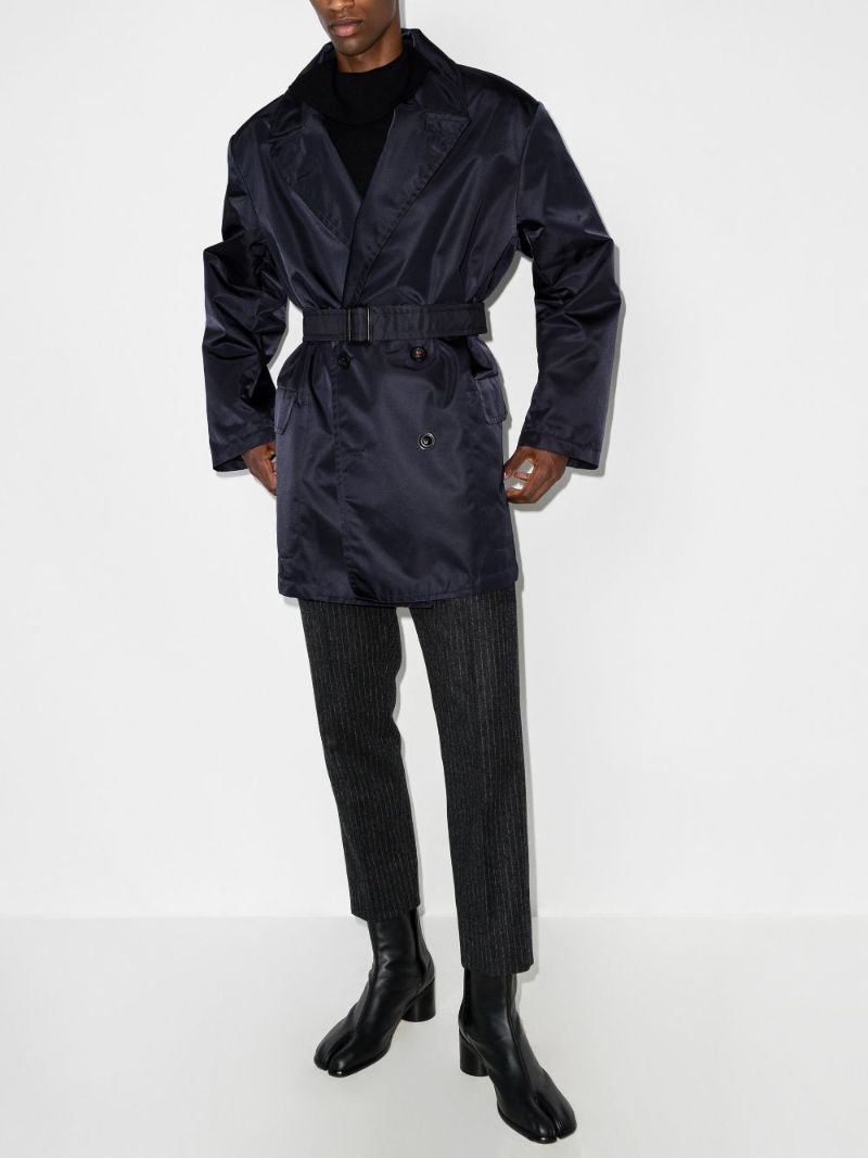Belted Double-breasted Trench Coat