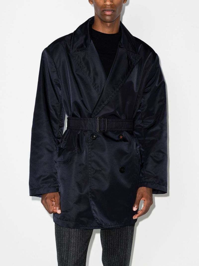 Belted Double-breasted Trench Coat