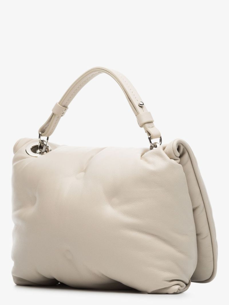 Neutral Glam Slam Mini Leather Shoulder Bag