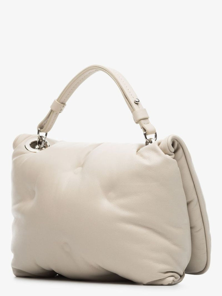 Neutral Glam Slam Mini Leather Shoulder Bag
