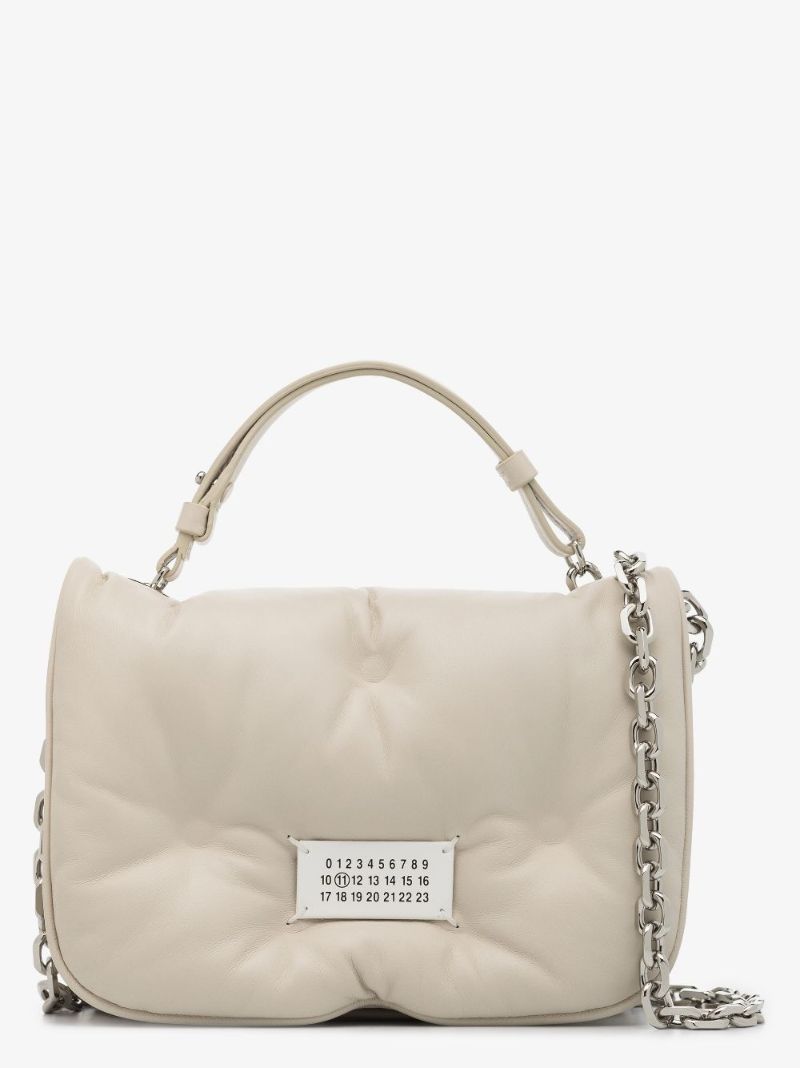 Neutral Glam Slam Mini Leather Shoulder Bag