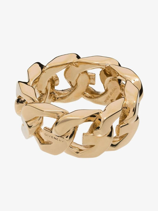Gold Tone G Chain Ring