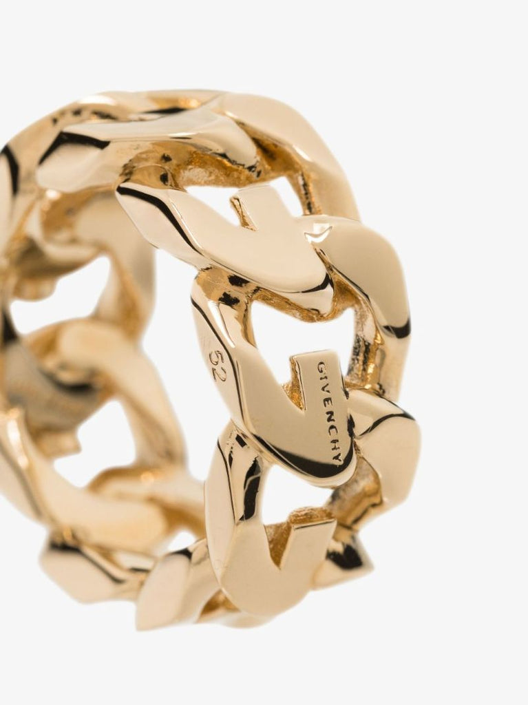 Gold Tone G Chain Ring