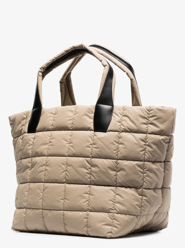 Neutral Porter Medium Quilted Tote Bag