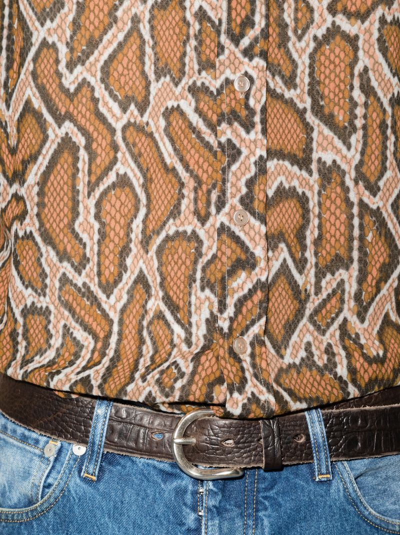 Python Print Cotton Shirt