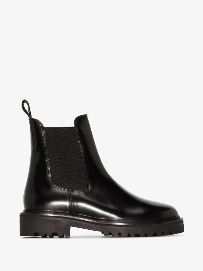 Black Castayh Leather Chelsea Boots