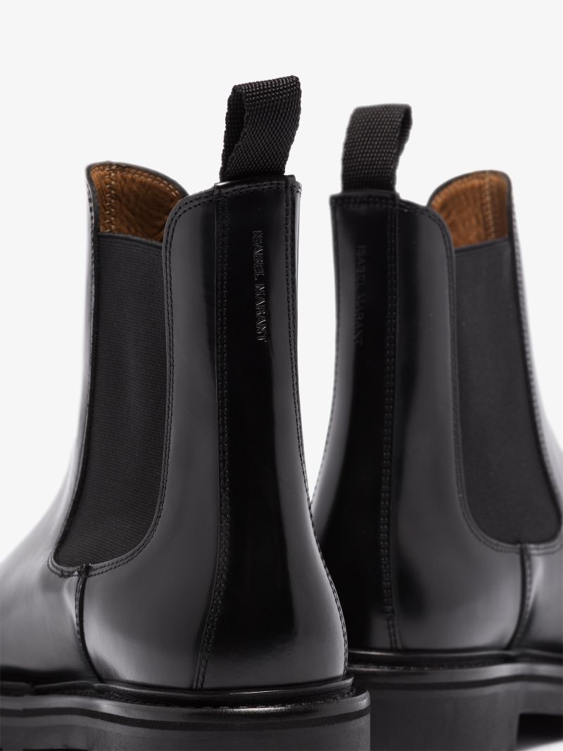 Black Castayh Leather Chelsea Boots