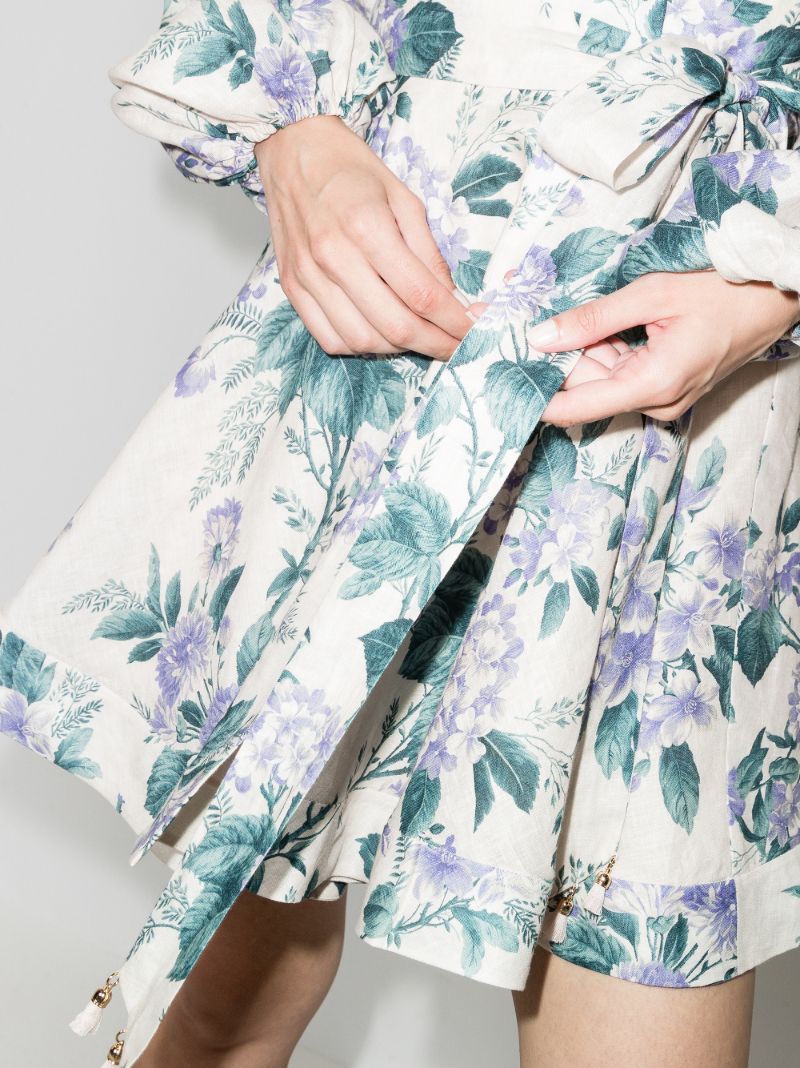 Cassia Floral Print Wrap Dress