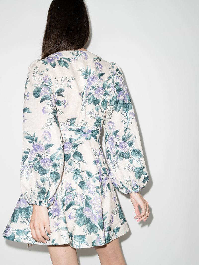 Cassia Floral Print Wrap Dress