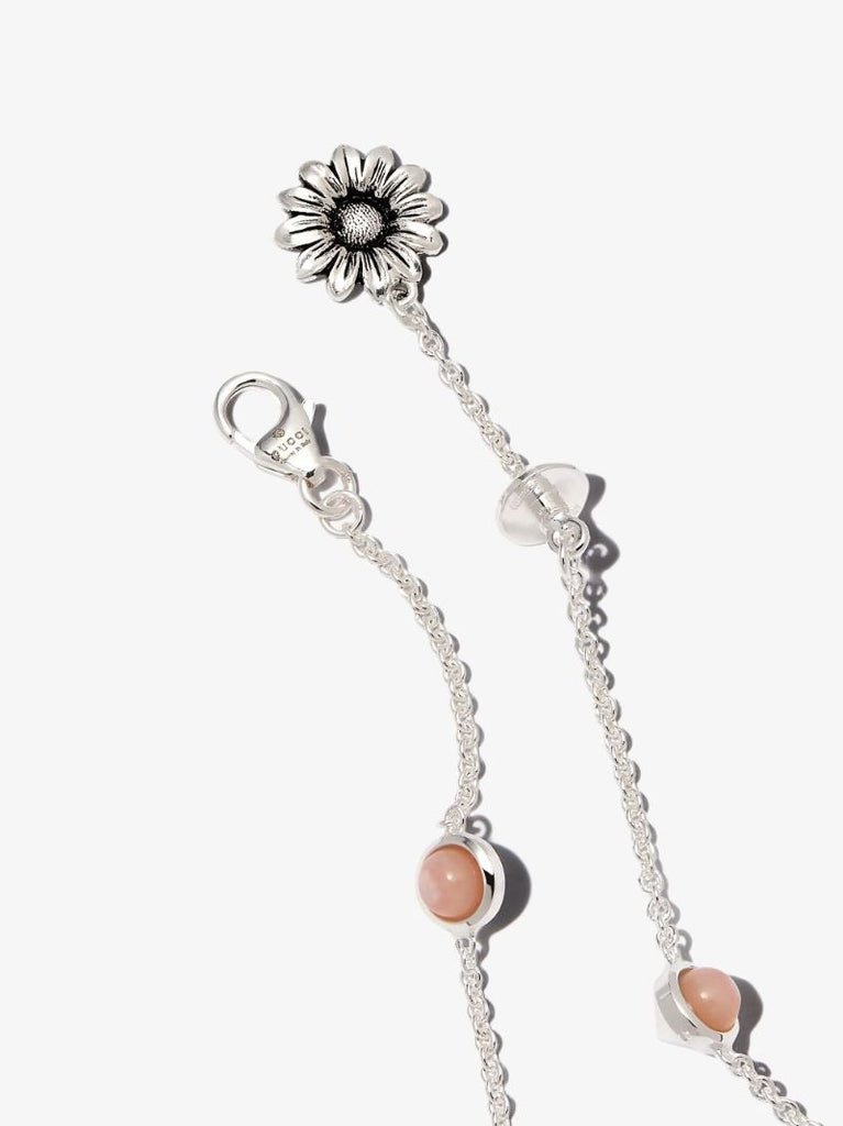 Sterling Silver Double G Flower Bracelet