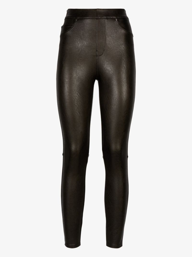 Faux Leather Skinny Trousers