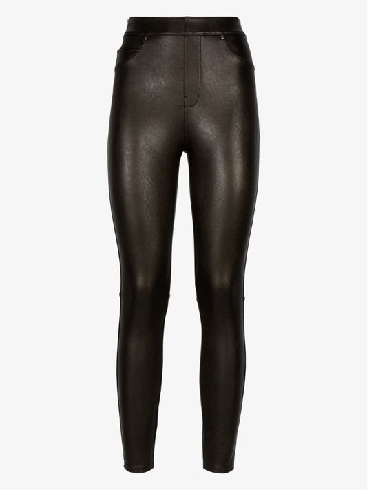 Faux Leather Skinny Trousers