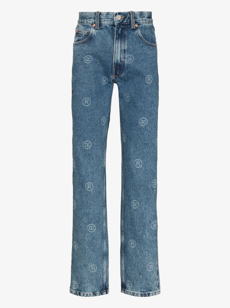 Logo Straight Leg Jeans