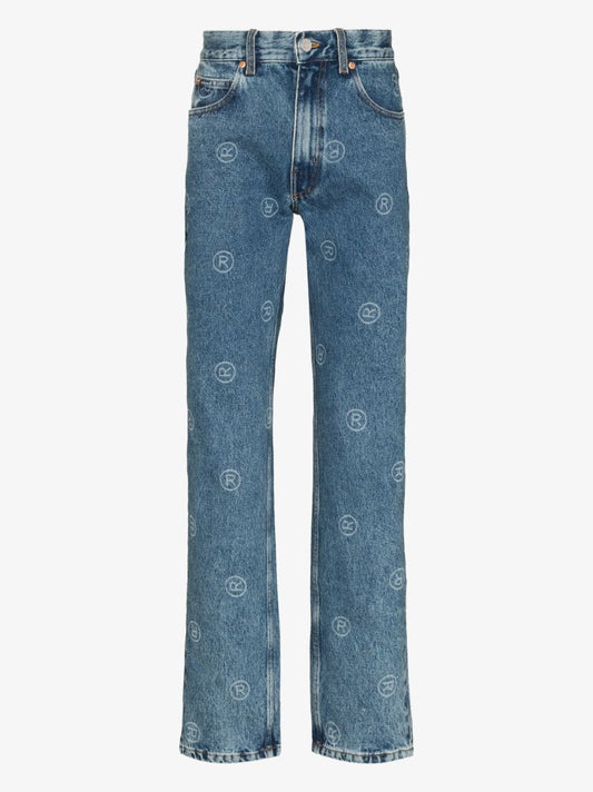 Logo Straight Leg Jeans