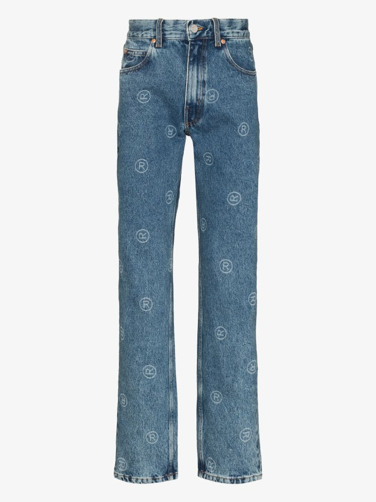 Logo Straight Leg Jeans