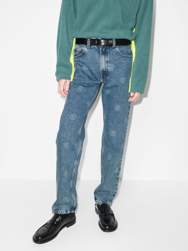 Logo Straight Leg Jeans