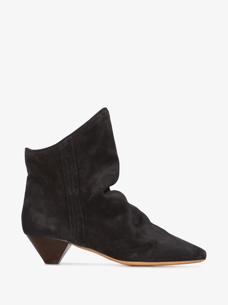 Black Doey 40 Suede Ankle Boots