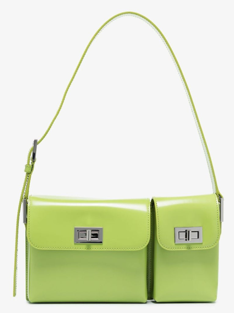 Green Billy Leather Shoulder Bag