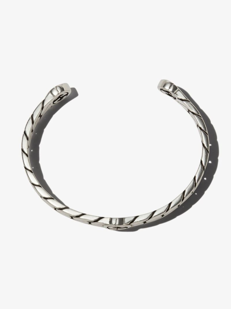 Sterling Silver Interlocking G Cuff Bracelet