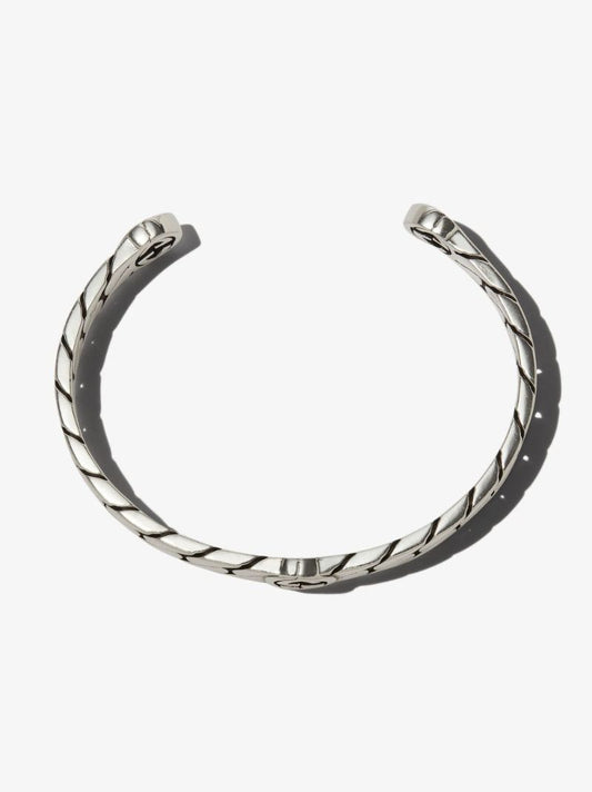Sterling Silver Interlocking G Cuff Bracelet