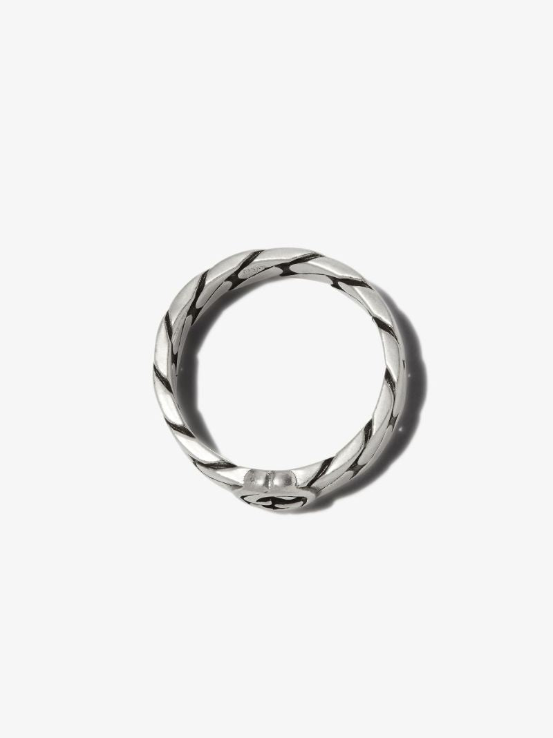 Sterling Silver Interlocking G Thin Band Ring